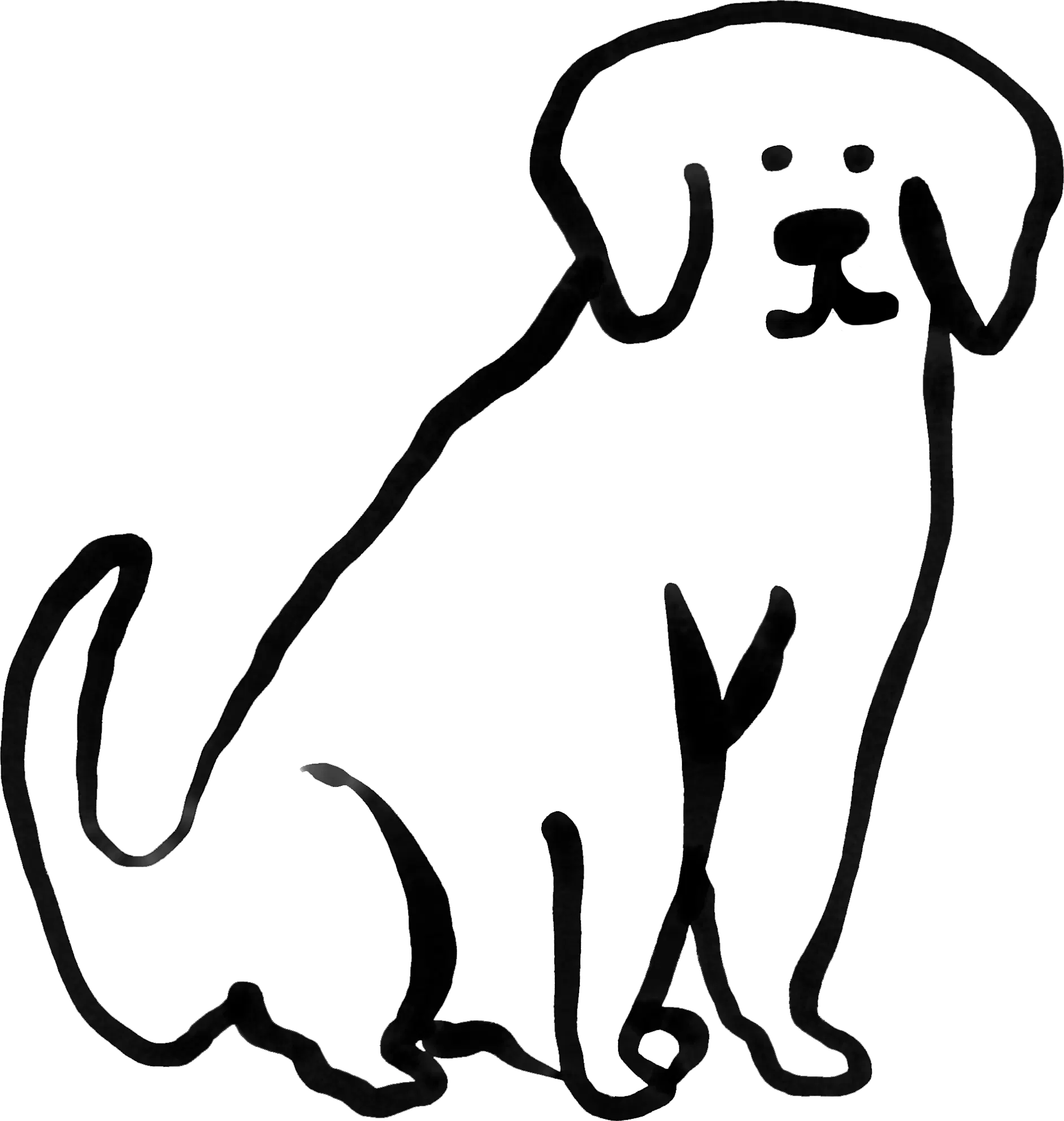 Large dog illustration